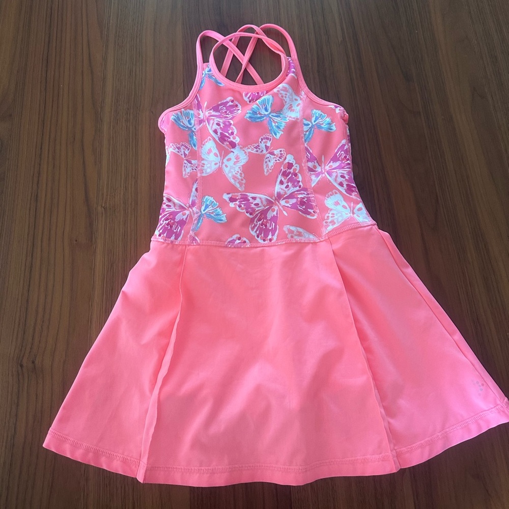 Pink Butterfly Tennis Dress
